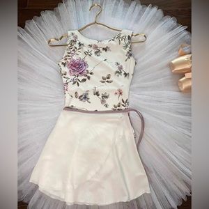 Ballet Leotards Bodysuit Leotards Size L Floral